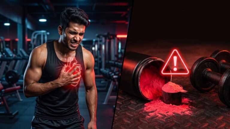 जिम में हार्ट अटैक क्यों आता है sudden cardiac arrest in gym pre workout supplement risks and heart blockage