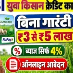 एसबीआई युवा किसान क्रेडिट कार्ड SBI Yuva Kisan Credit Card online apply 4 percent agriculture loan