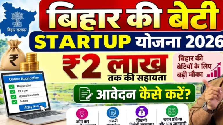 बिहार की बेटी स्टार्टअप चैलेंज योजना Bihar Ki Beti Startup Challenge Yojana loan details