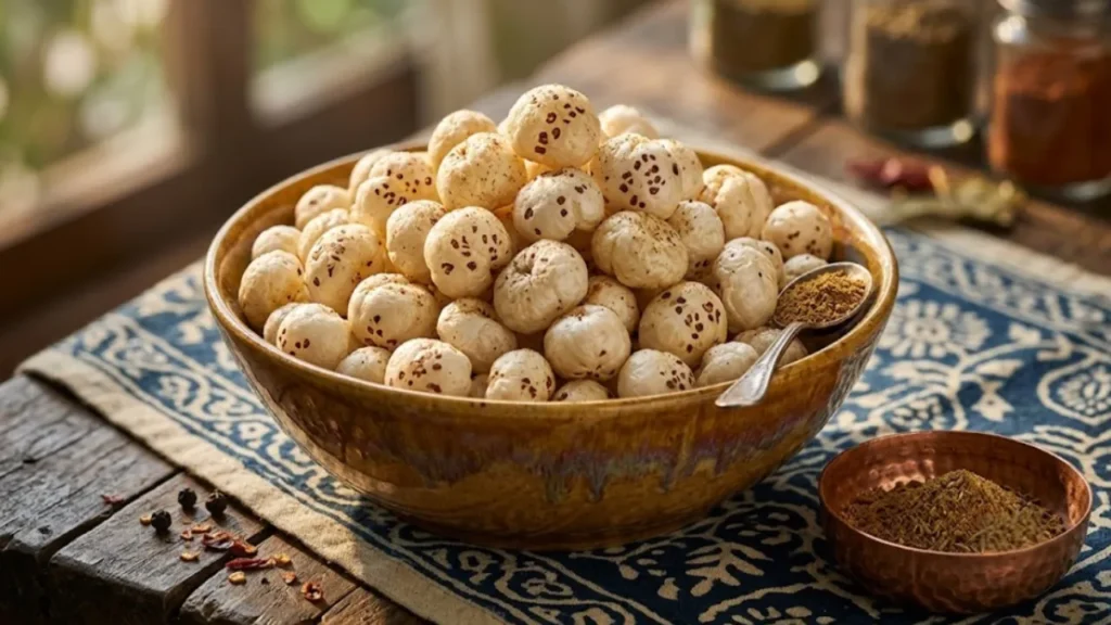 मखाने खाने के फायदे makhana benefits in hindi weight loss healthy snacks